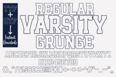 Regular Varsity by BlackCraft — Slab Serif Font — thumbnail 5