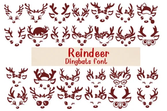 Reindeer by Nongyao — Dingbats Font