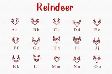Reindeer by Nongyao — Dingbats Font — thumbnail 2