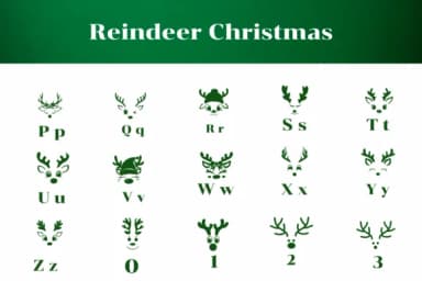 Reindeer Christmas by Apiwat Type — Dingbats Font — thumbnail 3