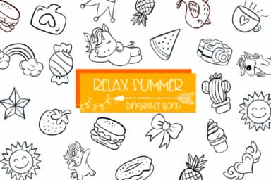 Relax Summer by Sirinart — Dingbats Font — thumbnail 1