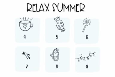 Relax Summer by Sirinart — Dingbats Font — thumbnail 4
