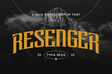 Resenger by Typia Nesia — Slab Serif Font — thumbnail 1