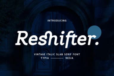 Reshifter by Typia Nesia — Slab Serif Font — thumbnail 1