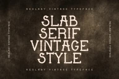 Reslaby by Letterayu — Slab Serif Font — thumbnail 2