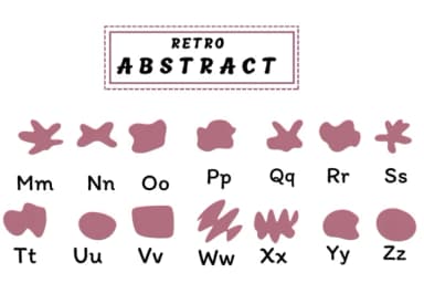 Retro Abstract by PraewDesigns — Dingbats Font — thumbnail 3