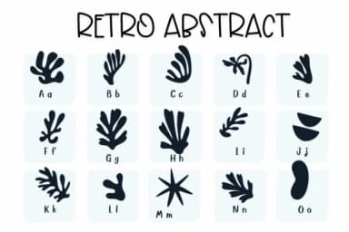 Retro Abstract by Sirinart — Dingbats Font — thumbnail 2