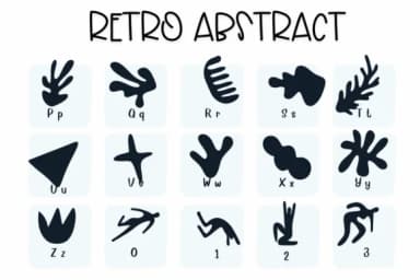 Retro Abstract by Sirinart — Dingbats Font — thumbnail 3