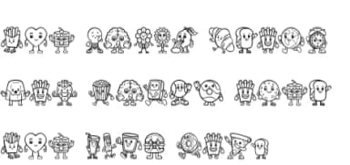 Retro Cartoon by DREAMs Soul G. — Dingbats Font — thumbnail 4