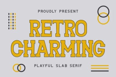 Retro Charming by Eystore — Slab Serif Font — thumbnail 1