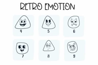 Retro Emotion by Sirinart — Dingbats Font — thumbnail 2