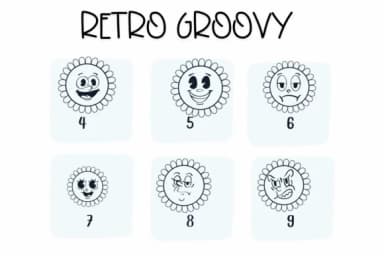 Retro Groovy by Sirinart — Dingbats Font — thumbnail 4