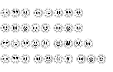 Retro Groovy by Sirinart — Dingbats Font — thumbnail 8