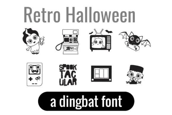 Retro Halloween Dingbats by Illustration Ink — Dingbats Font