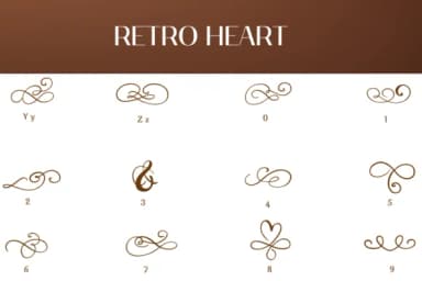 Retro Heart by Heartcraft Atelier — Dingbats Font — thumbnail 4