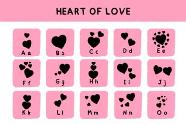 Retro Heart of Love by Bee Piyanuch — Dingbats Font — thumbnail 5