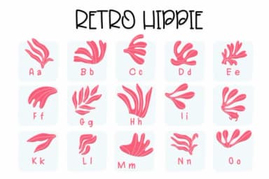 Retro Hippie by Sirinart — Dingbats Font — thumbnail 2