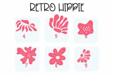 Retro Hippie by Sirinart — Dingbats Font — thumbnail 4