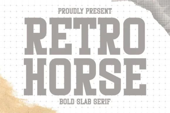 Retro Horse by Intype Studio — Slab Serif Font