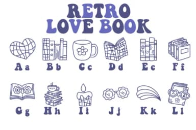 Retro Love Book by Chonada — Dingbats Font — thumbnail 2