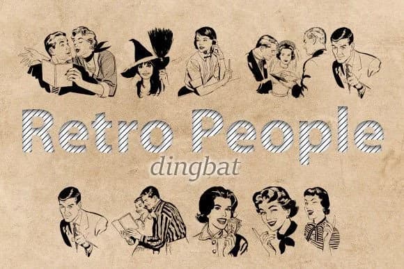 Retro People by vladimirnikolic — Dingbats Font