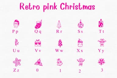 Retro Punk Christmas by Nongyao — Dingbats Font — thumbnail 3