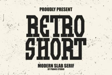 Retro Short by Pian45 — Slab Serif Font — thumbnail 1
