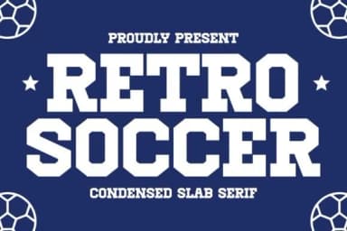 Retro Soccer by Intype Studio — Slab Serif Font — thumbnail 1