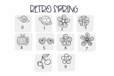 Retro Spring by Sirinart — Dingbats Font — thumbnail 5