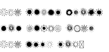 Retro Sun by Sakti Avellin — Dingbats Font — thumbnail 7