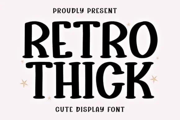 Retro Thick by CraftedType Studio — Slab Serif Font