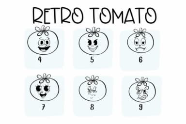 Retro Tomato by Sirinart — Dingbats Font — thumbnail 4