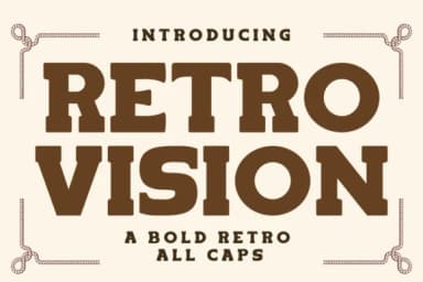 Retro Vision by Eystore — Slab Serif Font — thumbnail 1