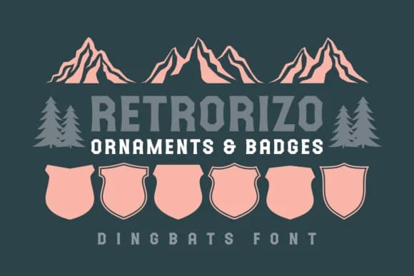 Retrorizo by Keithzo (7NTypes) — Dingbats Font