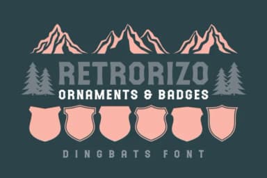 Retrorizo by Keithzo (7NTypes) — Dingbats Font — thumbnail 1