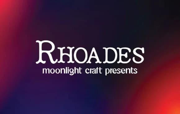 Rhoades by moonlight craft — Slab Serif Font