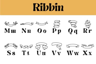 Ribbin by Chonada — Dingbats Font — thumbnail 3