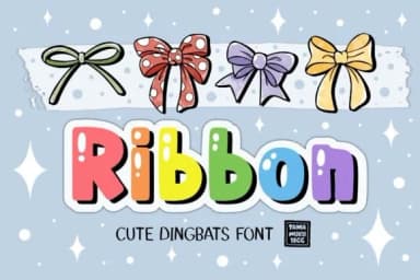 Ribbon by DREAMs Soul G. — Dingbats Font — thumbnail 1
