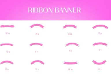 Ribbon Banner by Heartcraft Atelier — Dingbats Font — thumbnail 3