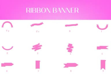 Ribbon Banner by Heartcraft Atelier — Dingbats Font — thumbnail 4