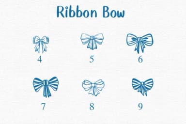 Ribbon Bow by Nongyao — Dingbats Font — thumbnail 4