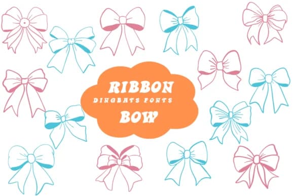 Ribbon Bow by Suphitchaya — Dingbats Font