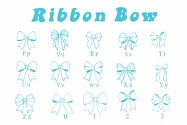 Ribbon Bow by Suphitchaya — Dingbats Font — thumbnail 3