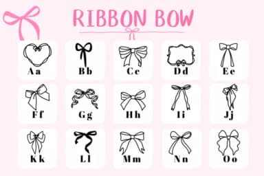 Ribbon Bow by CHANOK — Dingbats Font — thumbnail 2