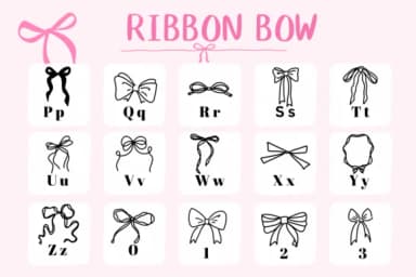 Ribbon Bow by CHANOK — Dingbats Font — thumbnail 3