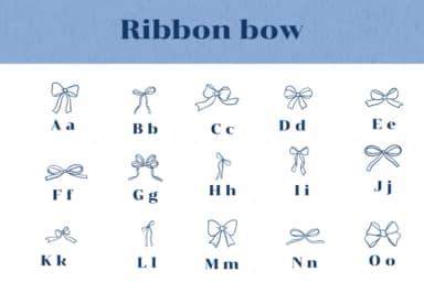 Ribbon Bow by Apiwat Type — Dingbats Font — thumbnail 2