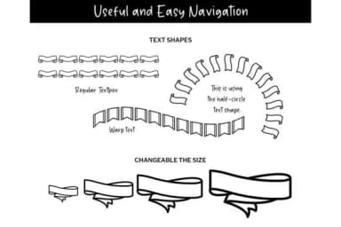 Ribbon Doodle by digitalplannerland — Dingbats Font — thumbnail 3