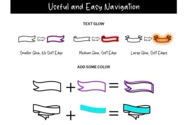 Ribbon Doodle by digitalplannerland — Dingbats Font — thumbnail 4