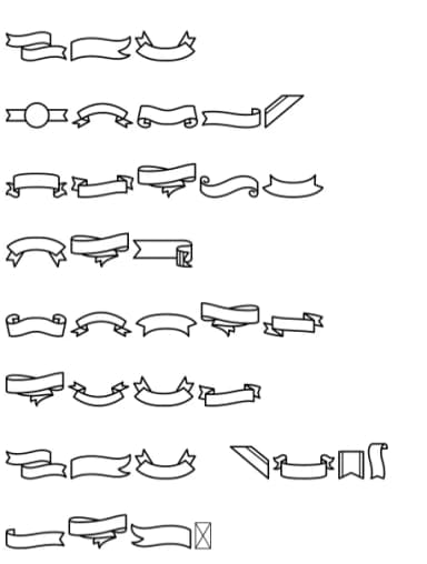Ribbon Doodle by digitalplannerland — Dingbats Font — thumbnail 8