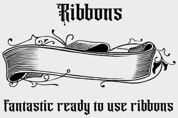 Ribbons by Intellecta Design — Dingbats Font